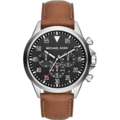 Michael Kors MK8333 Watch Strap Brown Leather