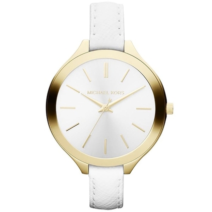 Michael Kors MK2273 Watch Strap White Leather