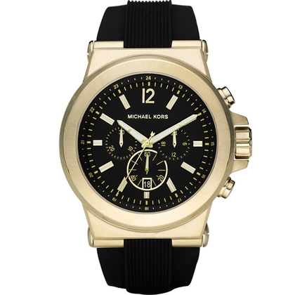 Michael Kors MK8325 Watch Strap Black Rubber