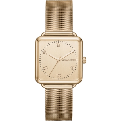 Michael Kors MK3544 Watch Strap Gold Coloured Mesh (Milanese)