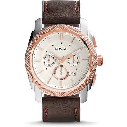 Fossil FS5040 Watch Strap Brown Leather
