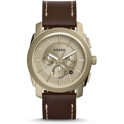 Fossil FS5075 Watch Strap Brown Leather