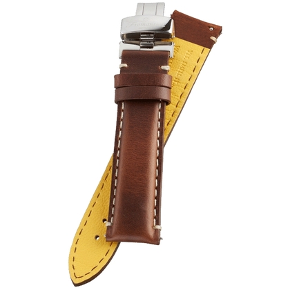 Fromanteel Pendulum Watch Strap Oiled Brown Leather + Folding Clasp L/XL
