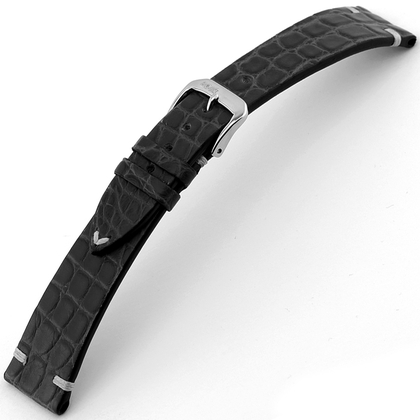 Rios Royal Watch Strap Alligator Skin Black