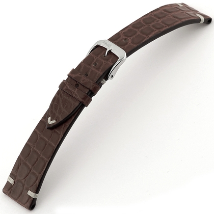 Rios Royal Watch Strap Alligator Skin Mocha