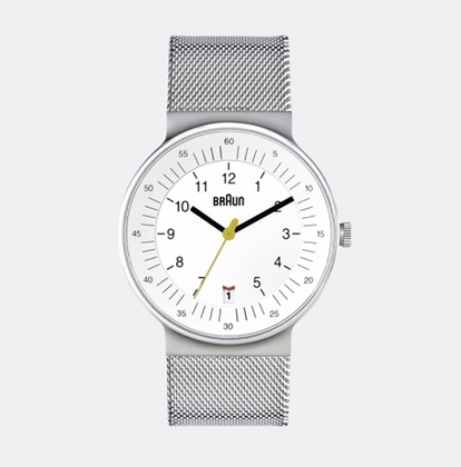 Braun BN0082WHSLMHG Watch Strap Silver Mesh (Milanese)