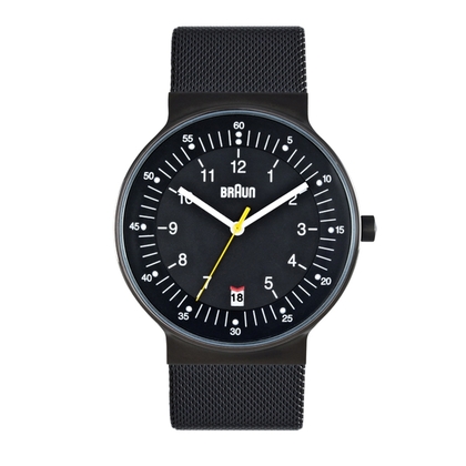 Braun BN0082BKBKMHG Watch Strap Black Mesh (Milanese)