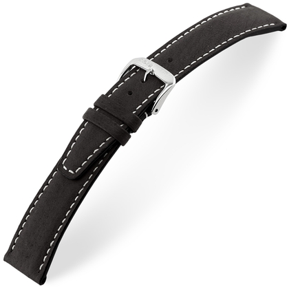 Rios Havana Watch Strap Pigskin Black