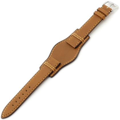 Rios Tula Bund Watch Strap Russian Leather Honey