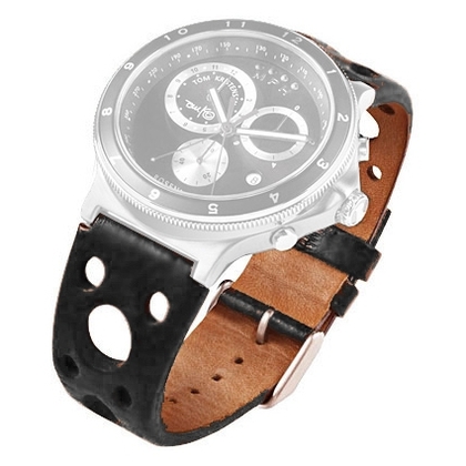 Rosendahl Tom Kristensen MPH Watch Strap Black Leather