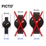 Picto Watch Strap Red Silicone Rubber 12mm