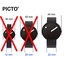 Picto Watch Strap Red Rubber - 43368 - 22mm