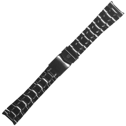 Luminox Air F-117 Nighthawk 3400, 3401, 3402 Series Watch Band IP Black Stainless Steel