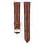 Hirsch London Watch Strap Alligator Skin Matte Golden Brown