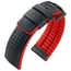 Hirsch Ayrton Performance Collection Black/Red Leather/Rubber 300m WR