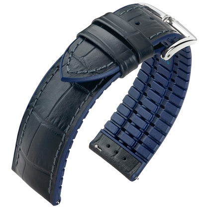 Hirsch Andy Performance Collection Black/Blue Leather/Rubber 300m WR