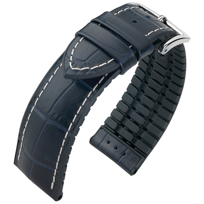 Hirsch George Performance Collection Blue/Black Leather/Rubber 300m WR