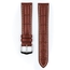 Hirsch Modena Calfskin Watchband Alligatorgrain Golden Brown