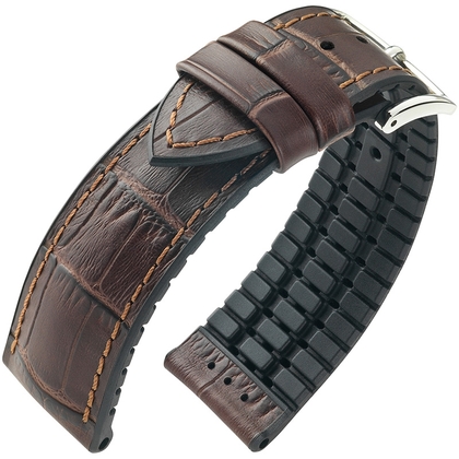 Hirsch Paul Performance Collection Dark Brown/Black Leather/Caoutchouc 300m WR