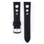 Hirsch Rally Artisan Perforated Watch Band Black