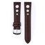 Hirsch Rally Artisan Perforated Watch Band Brown