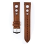 Hirsch Rally Artisan Perforated Watch Band Golden Brown