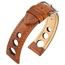 Hirsch Rally Artisan Perforated Watch Band Golden Brown