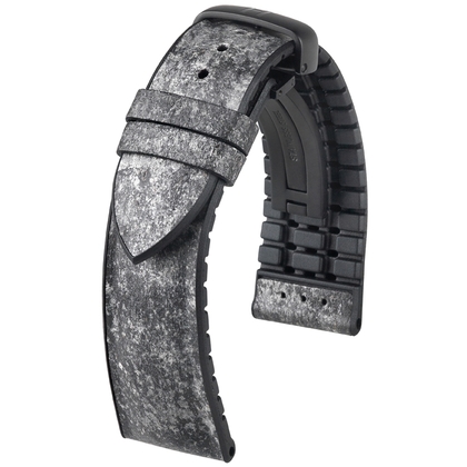 Hirsch Stone Performance Watch Strap Slate / Rubber - Gray - 20mm