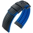 Hirsch Ayrton Performance Collection Black Leather /Ocean Blue Rubber