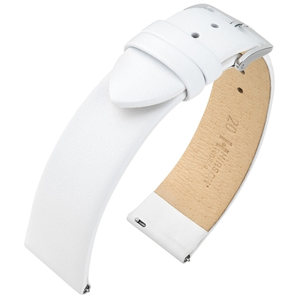 Hirsch Toronto Watch Strap Italian Calf Skin White