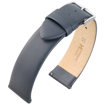 Hirsch Toronto Watch Strap Italian Calf Skin Gray