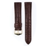 Hirsch Genuine Alligator Louisiana Watch Strap Alligator Skin Mat Brown