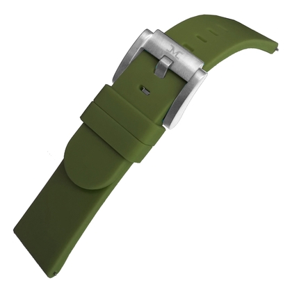 Marc Coblen / TW Steel Silicone Watch Strap Army Green 22mm