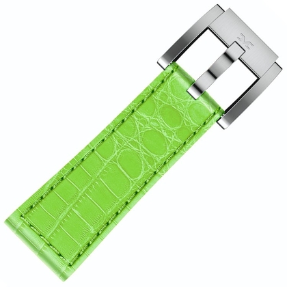 Marc Coblen / TW Steel Watch Strap Light Green Leather Alligator 22mm
