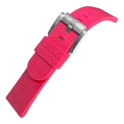 Marc Coblen / TW Steel Silicone Watch Strap Dark Pink 22mm