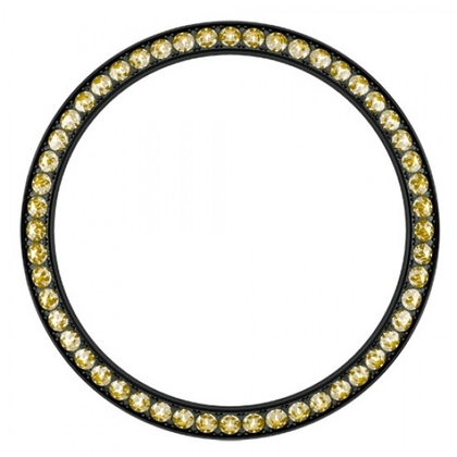 Marc Coblen / TW Steel Bezel 42mm Black Steel Yellow Crystals - MCB42B213