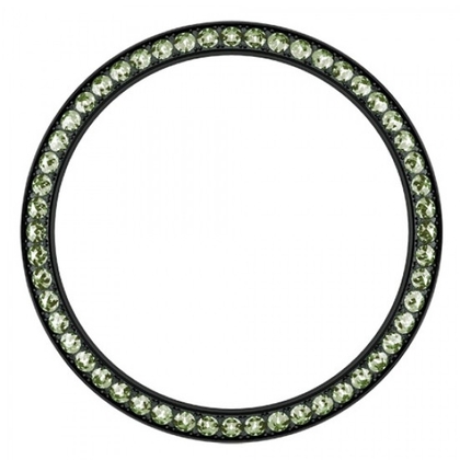 Marc Coblen / TW Steel Bezel 42mm Black Steel Light Green Crystals - MCB42B214