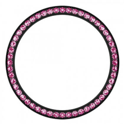 Marc Coblen / TW Steel Bezel 42mm Black Steel Pink Crystals - MCB42B209