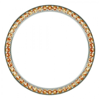 Marc Coblen / TW Steel Bezel 42mm Stainless Steel Orange Crystals - MCB42S203