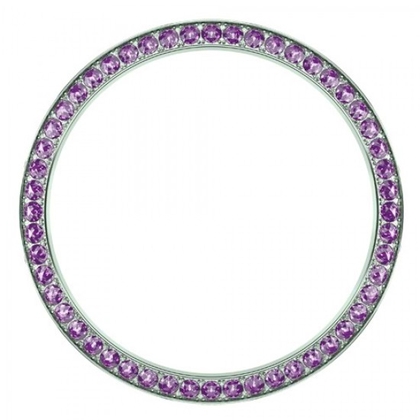 Marc Coblen / TW Steel Bezel 42mm Stainless Steel Purple Crystals - MCB42S204