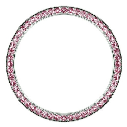 Marc Coblen / TW Steel Bezel 42mm Stainless Steel Pink Crystals - MCB42S209