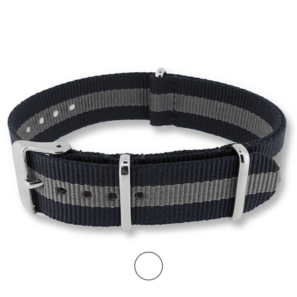 Regimental Black Gray NATO G10 Military Nylon Strap