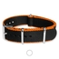 Black Orange Seatbelt NATO Deluxe Nylon Strap