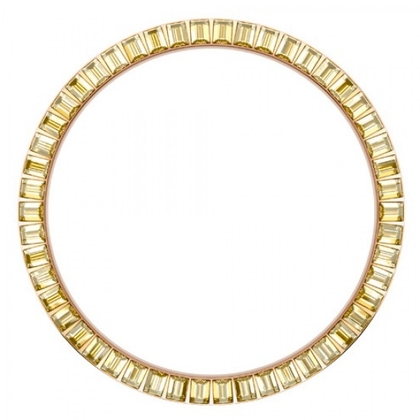 Marc Coblen / TW Steel Bezel 45mm Rosegold Steel Yellow Crystals - MCB45R213