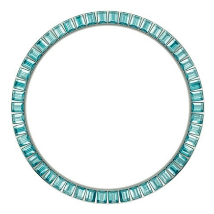 Marc Coblen / TW Steel Bezel 45mm Stainless Steel Turquoise Crystals - MCB45S202