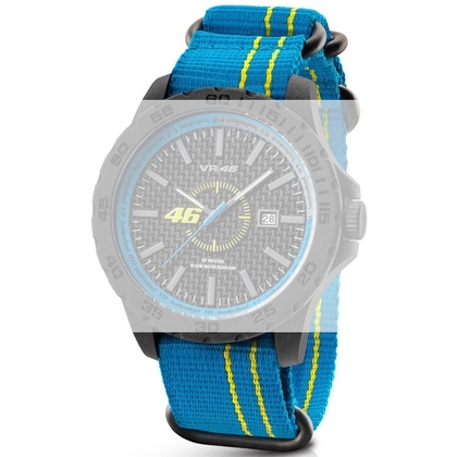 TW Steel VR11 Valentino Rossi VR|46 Watch Strap - Light Blue Nylon 20mm