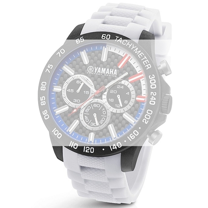 TW Steel Y116 Yamaha Factory Racing Watch Strap - White Rubber 22mm