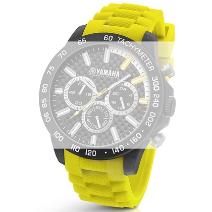 TW Steel Y120 Yamaha Factory Racing Watch Strap - Yellow Rubber 22mm