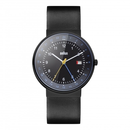 Braun BN0142BKBKG Watch Strap Black Leather