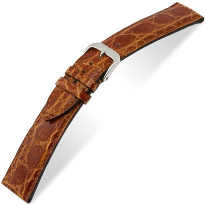 Rios Lord Watch Strap Crocodile Skin Honey